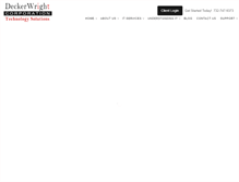 Tablet Screenshot of deckerwright.com